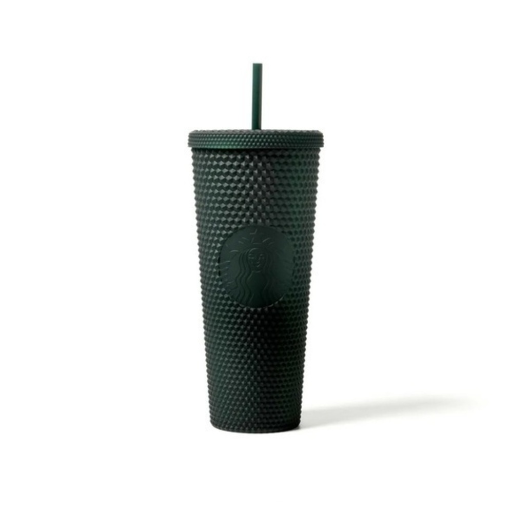 Starbucks Matte Dark Green Studded Tumbler | 24oz